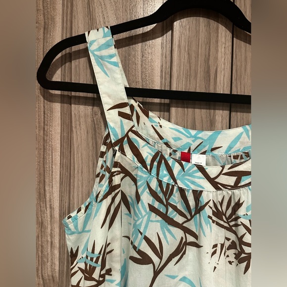 Tropical print sleeveless mini dress - Picture 2 of 5